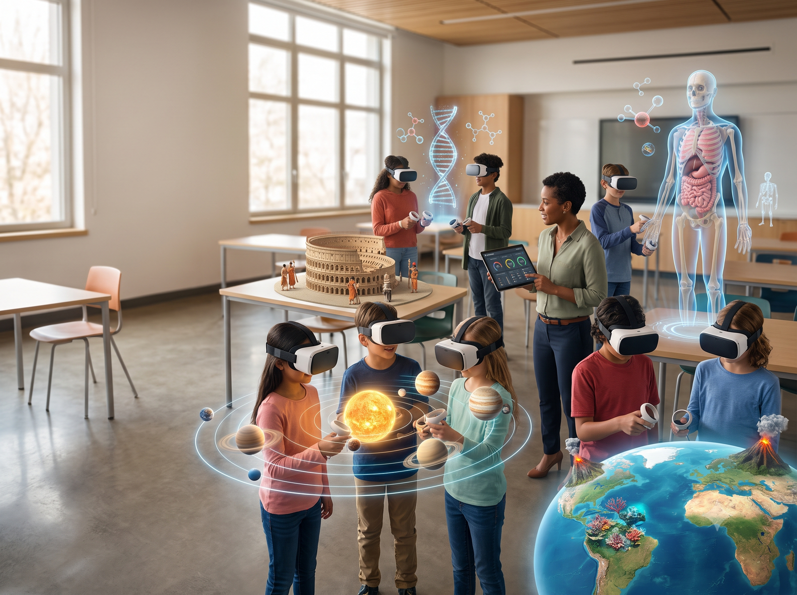 Immersive VR education experience